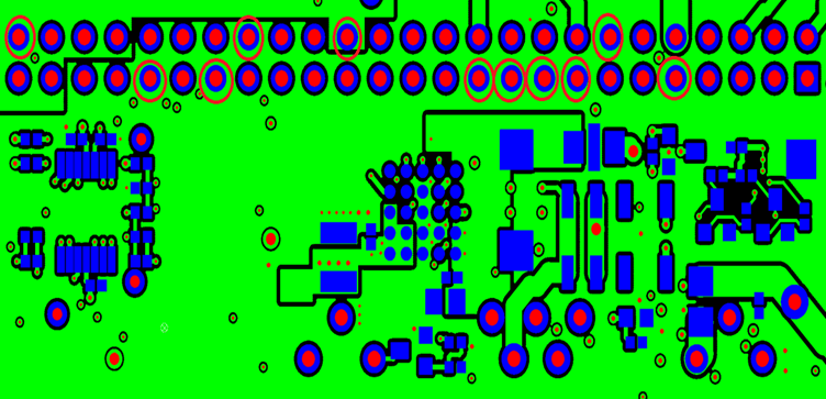 Thermal pads in PCB