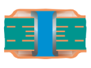 Filled and Covered Via Type VI-b Filled and Covered
           Double-sided PCB